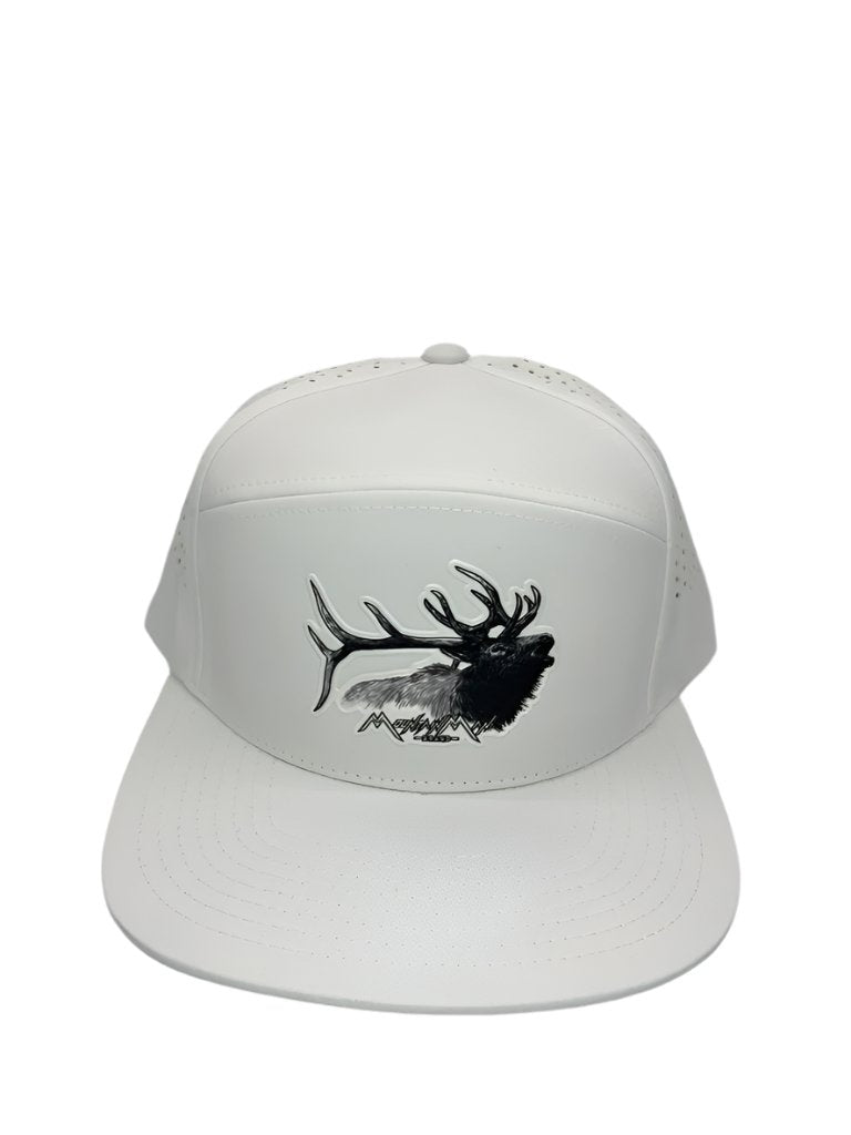 Herd Bull Elk Perforated Flat-Bill Snapback Hat