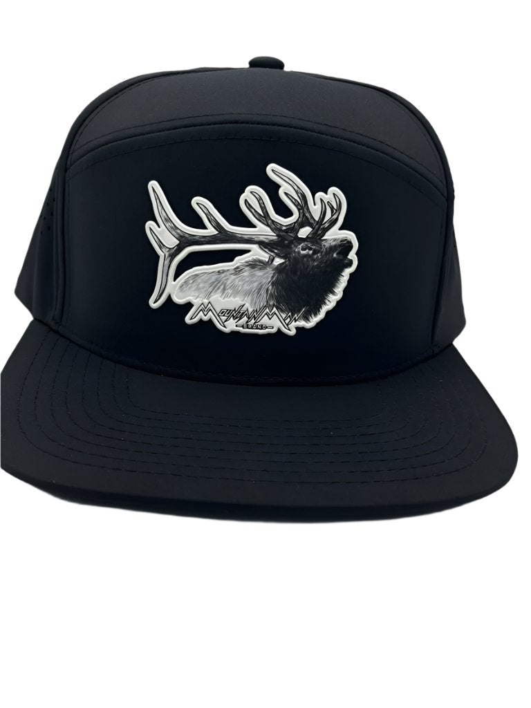 Herd Bull Elk Perforated Flat-Bill Snapback Hat