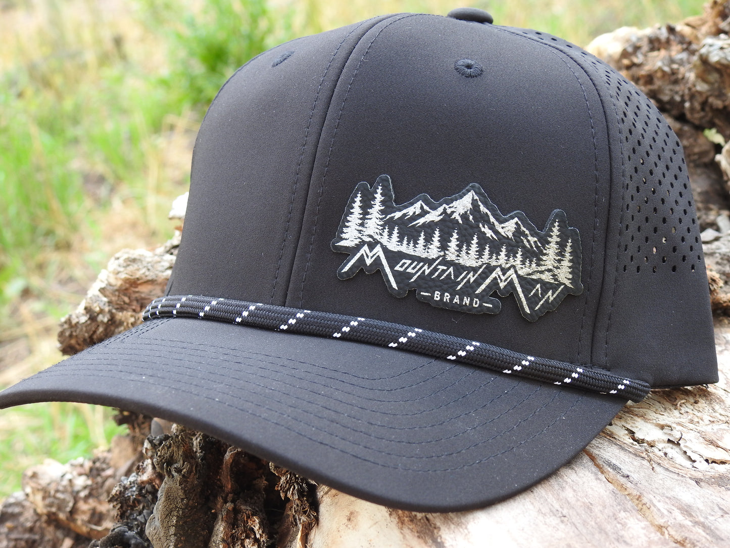 Bent Bill-Perforated Rope Snapback