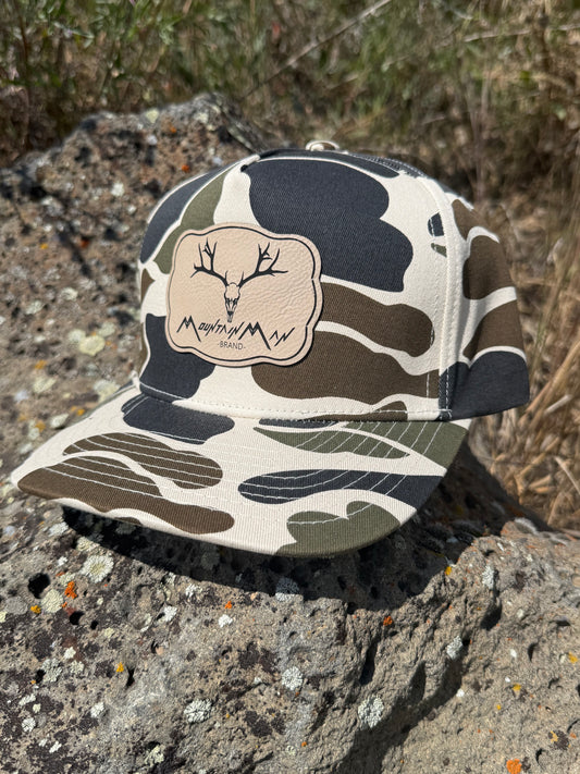 Bent Bill-Old School Camo Snapback